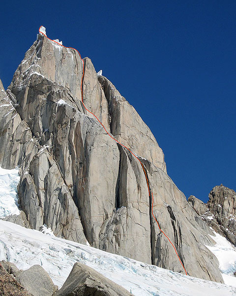 Cerro Standthardt z vrisano smerjo "Extreme Emotions"